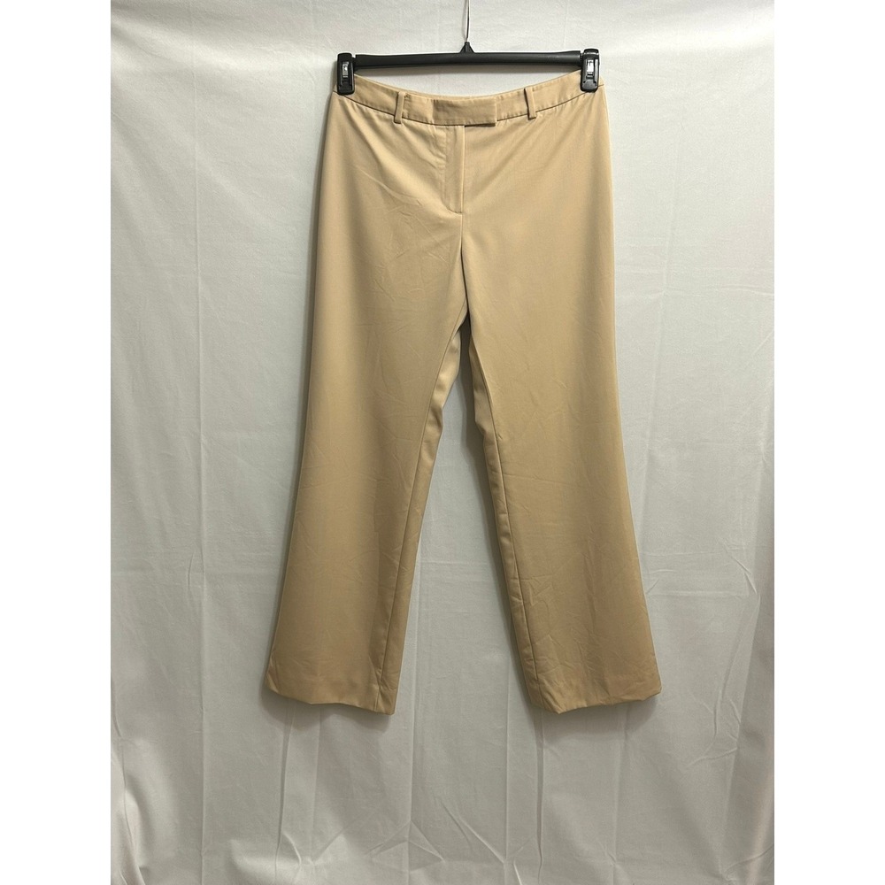 Brooks Brothers Caroline‎ Fit Tan 100% Wool Dress Pants Beige Women 10 Straight